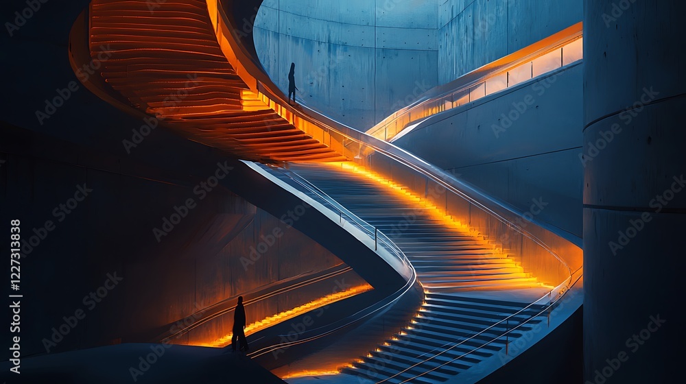 Obraz premium abstract background with glowing lines