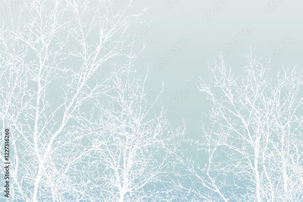 Winter Landscape Gradient: A snowy landscape with a sky transitioning from crisp white to pale blue, accented by snow-covered trees Winter Landscape Gradient: A snowy landscape with a sky transitioning from crisp white to pale blue, accented by snow-covered trees