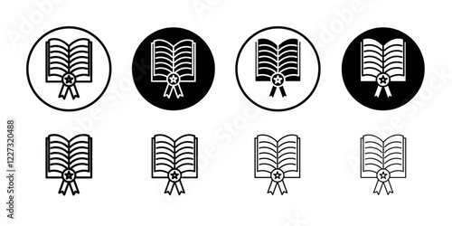 best seller book icon linear logo isolated