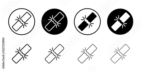 Breaking icon linear logo isolated