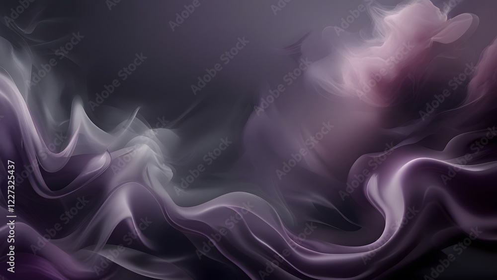 Obraz premium A luxurious velvet gradient blending rich plum and smoky hues with a soft blur effect. Ideal for high-end digital designs, branding, and elegant backgrounds with a refined and sophisticated feel.