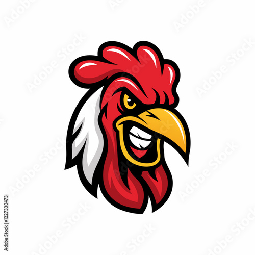 Bold and Modern Chicken Logo Design, Farm Fresh Rooster Emblem with Clean Lines and Strong Silhouette, Minimalist Poultry Icon for Agriculture, Food Business, and Restaurant Branding