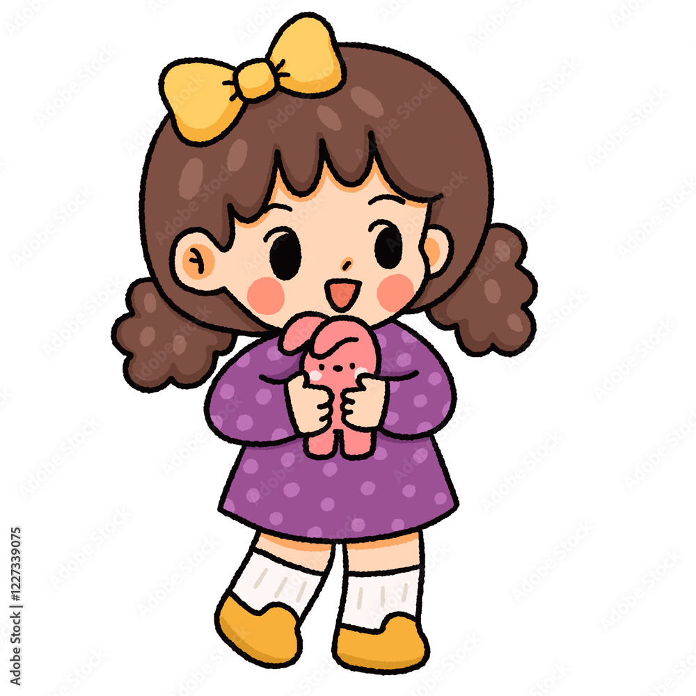 Fototapeta premium Cute kids characters , children with different poses