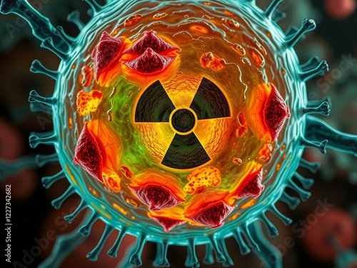Toxicology study of radiation poisonings cellular damage