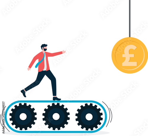 Social media illustration, business concept, web design

