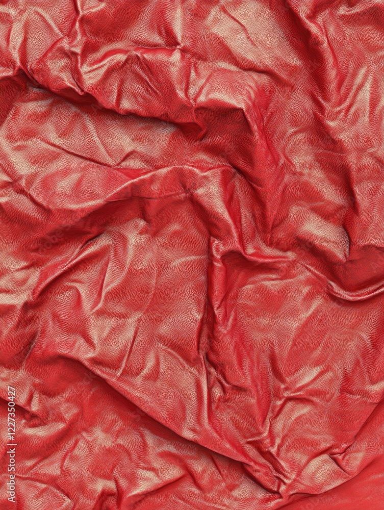 Red Fabric Close-Up Red Fabric Close-Up