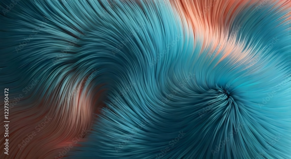 A surreal pastel fur design with geometric shapes in soft tones, AI Generated A surreal pastel fur design with geometric shapes in soft tones, AI Generated