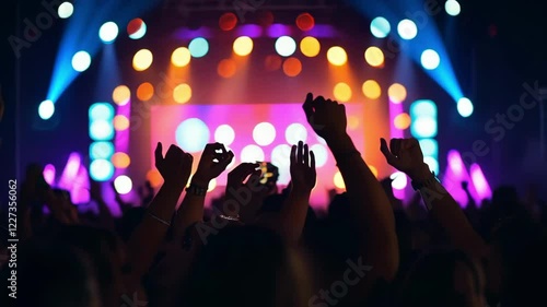 Wallpaper Mural A vibrant concert atmosphere with a cheering crowd Torontodigital.ca