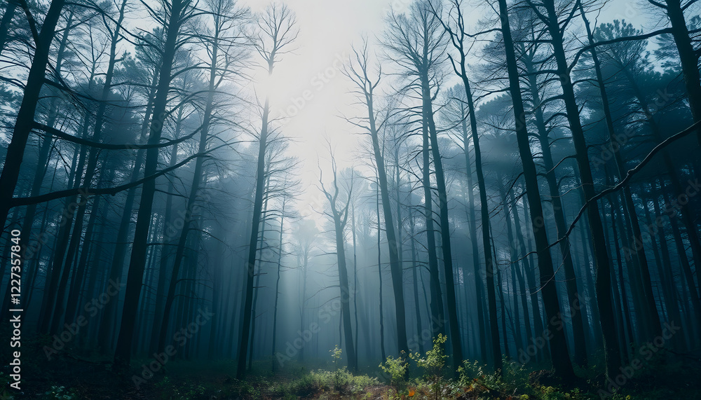 Obraz premium forest , with white tonespng