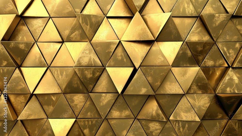 A geometric abstract background featuring gold-tiled triangle patterns, perfect for projects needing geometric, abstract, or gold-themed designs.
A geometric abstract background featuring gold-tiled triangle patterns, perfect for projects needing geometric, abstract, or gold-themed designs.