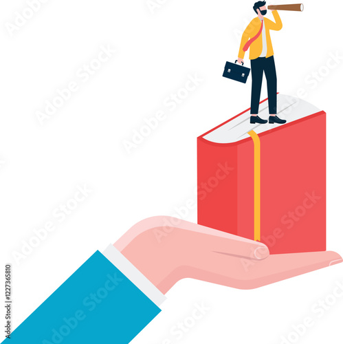 Social media illustration, business concept, web design

