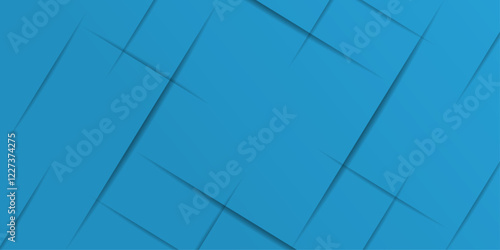 Presentation background with line effect with shadow and gradient background | Two directional line minimal abstract vector with sky-blue color for power point, banner, texture, futuristic design