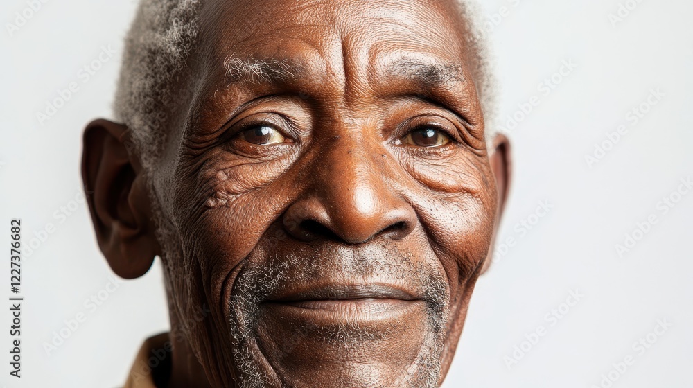 Portrait of a Smiling Elderly Man with a Gentle Expression Portrait of a Smiling Elderly Man with a Gentle Expression