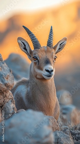 HD Phone Wallpaper Majestic Arabian Oryx Gazelle at Sunset Wildlife Portrait Desert Animal