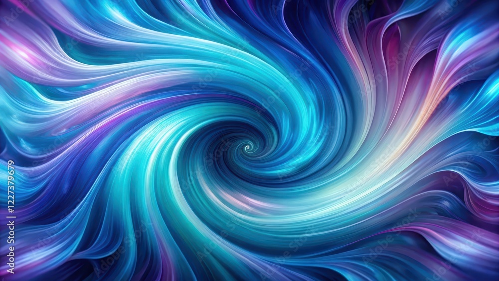Rich, vibrant colors swirl together in a mesmerizing dance of blue Rich, vibrant colors swirl together in a mesmerizing dance of blue