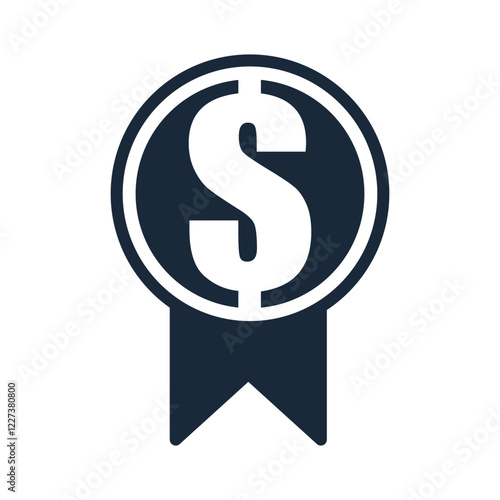 budget and award symbol logo abstract vector line art
