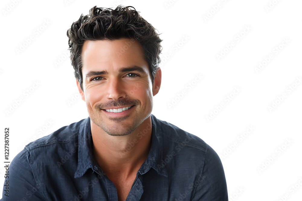 Happy, attractive man smiling. Happy, attractive man smiling.