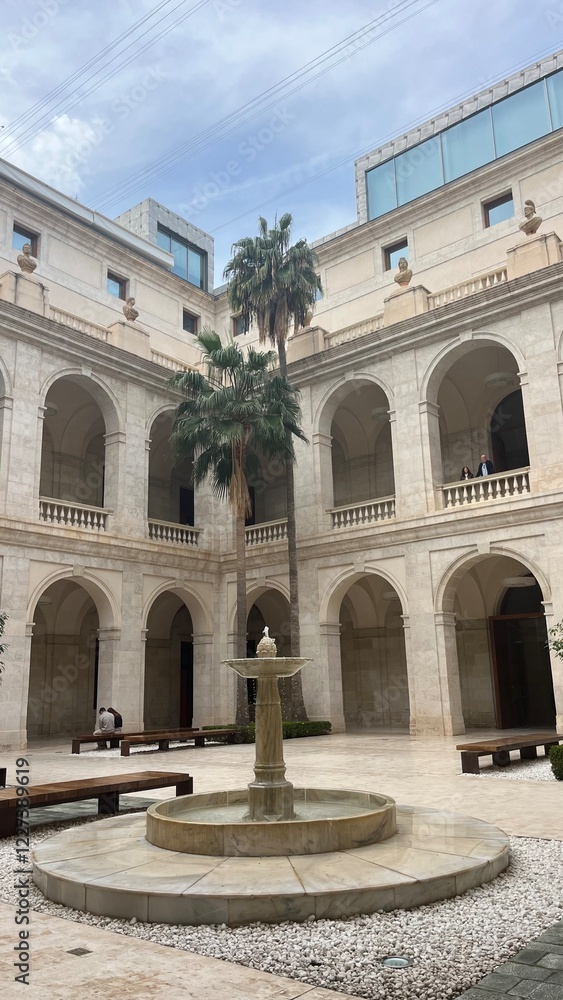 Naklejka premium plaza de espana city