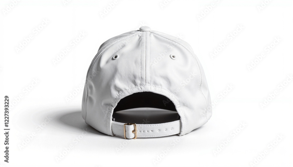 Fototapeta premium Cap Mockup on White Background with Copy Space