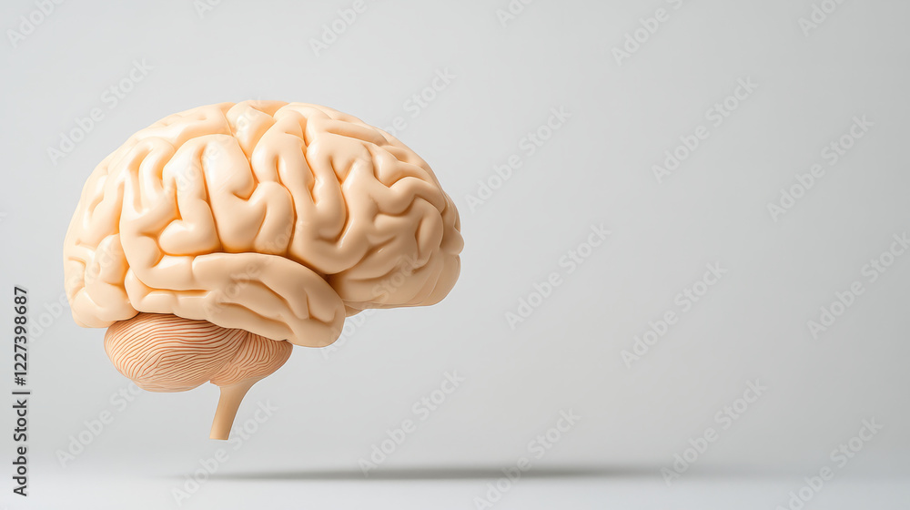 whimsical 3D cartoon brain floating against light background, showcasing intricate details and playful design. This imaginative representation evokes curiosity and creativity whimsical 3D cartoon brain floating against light background, showcasing intricate details and playful design. This imaginative representation evokes curiosity and creativity