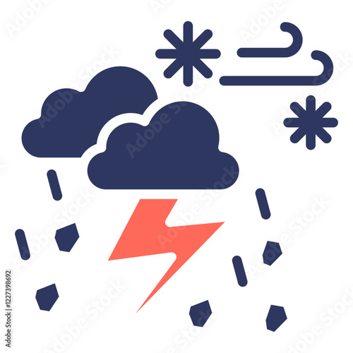 Ice Storm glyph color icon