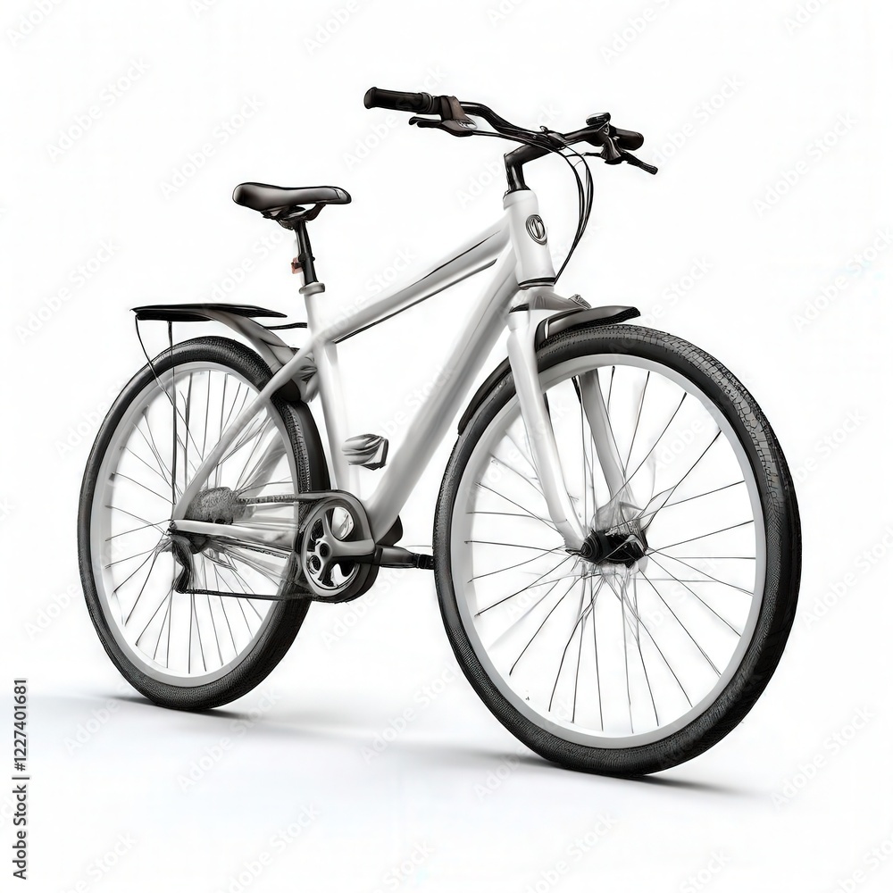 Fototapeta premium the AI Image Generator, Modern Electric Bicycle Highlighting Innovative