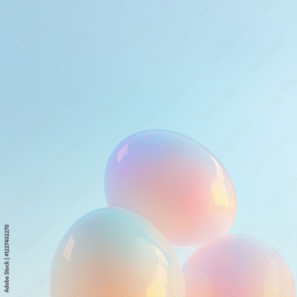 Abstract Easter eggs