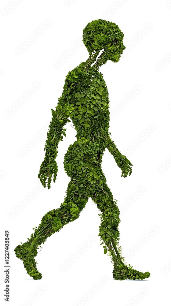 A silhouette of a person formed from lush green foliage, symbolizing nature, health, and the connection between humanity and the environment. A silhouette of a person formed from lush green foliage, symbolizing nature, health, and the connection between humanity and the environment.
