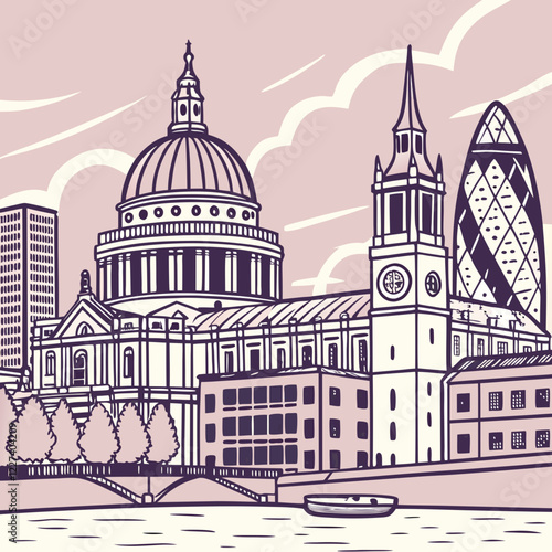"Stunning Skyline Vector Art | Adobe Stock"