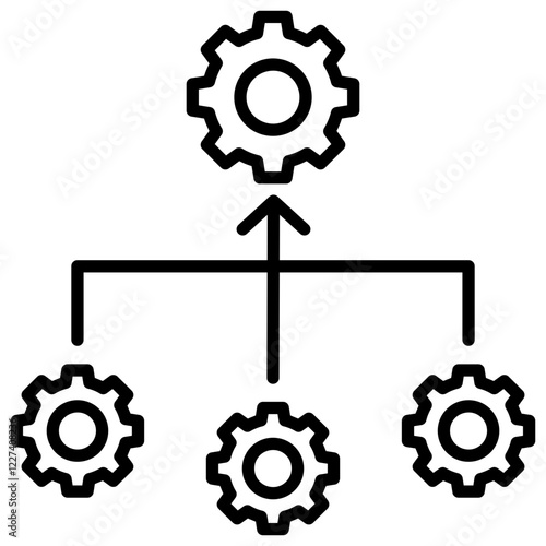 Consolidation Outline Icon