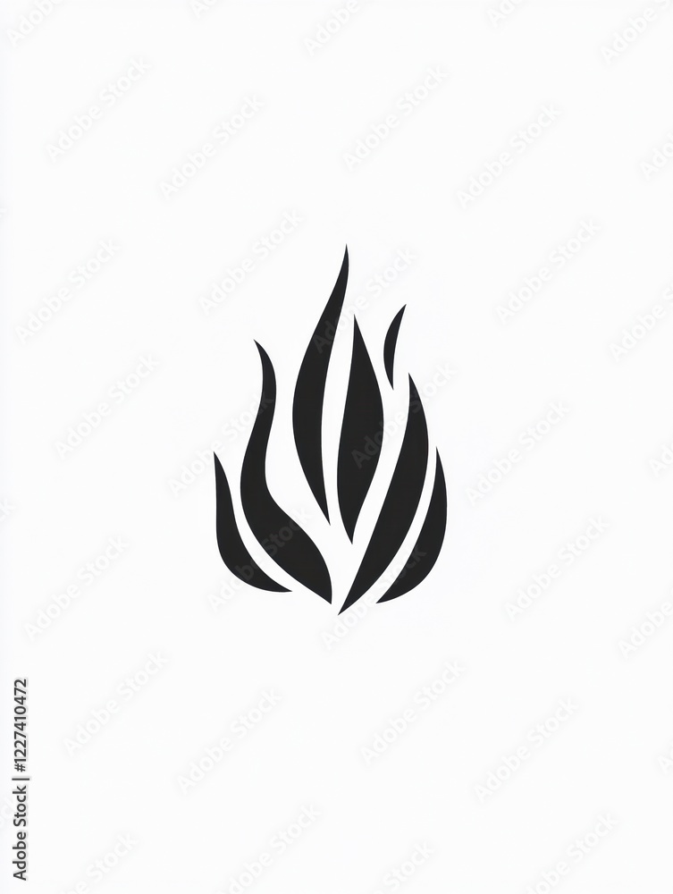 Flame icon representing fire, warmth, and light for design elements or thematic purposes. Generative AI Flame icon representing fire, warmth, and light for design elements or thematic purposes. Generative AI