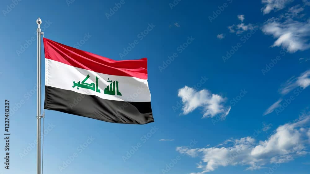 National flag of Irak National flag of Irak