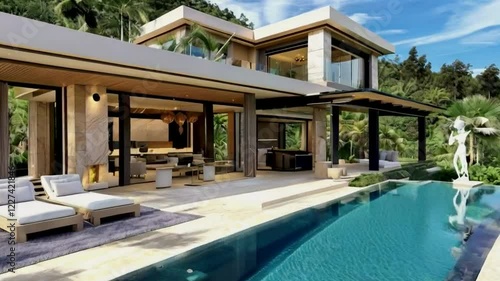 Wallpaper Mural hotel swimming pool Torontodigital.ca