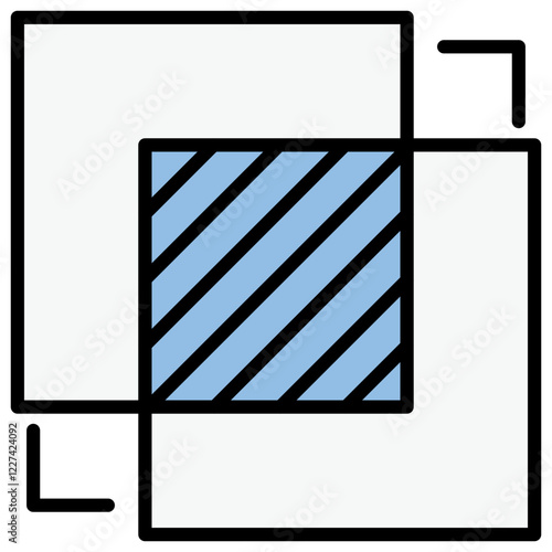 Amalgamation Blue Black Icon