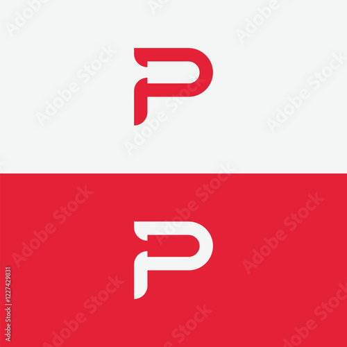 UP, PU, P, Abstract initial monogram letter alphabet logo design. modern logo vector pd initial letter
