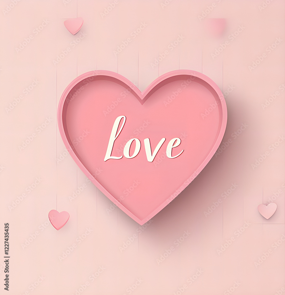 pink background with heart pink background with heart