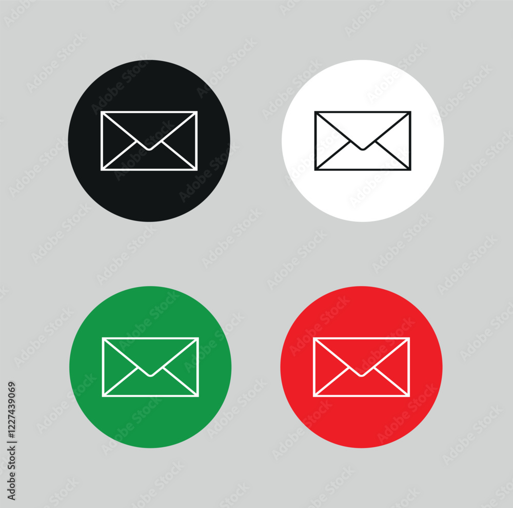 Notification send letter with dushed line icon illustration. Notification send letter with dushed line icon illustration.