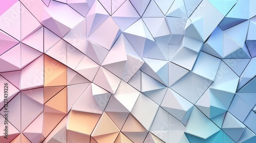 Immerse yourself in a sleek geometric pattern showcasing overlapping shapes.