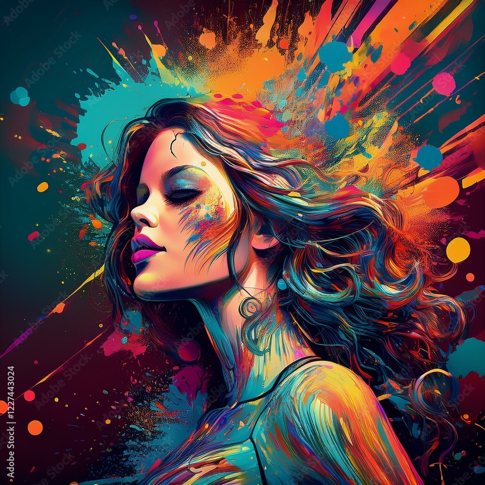 Naklejka premium Donna arte