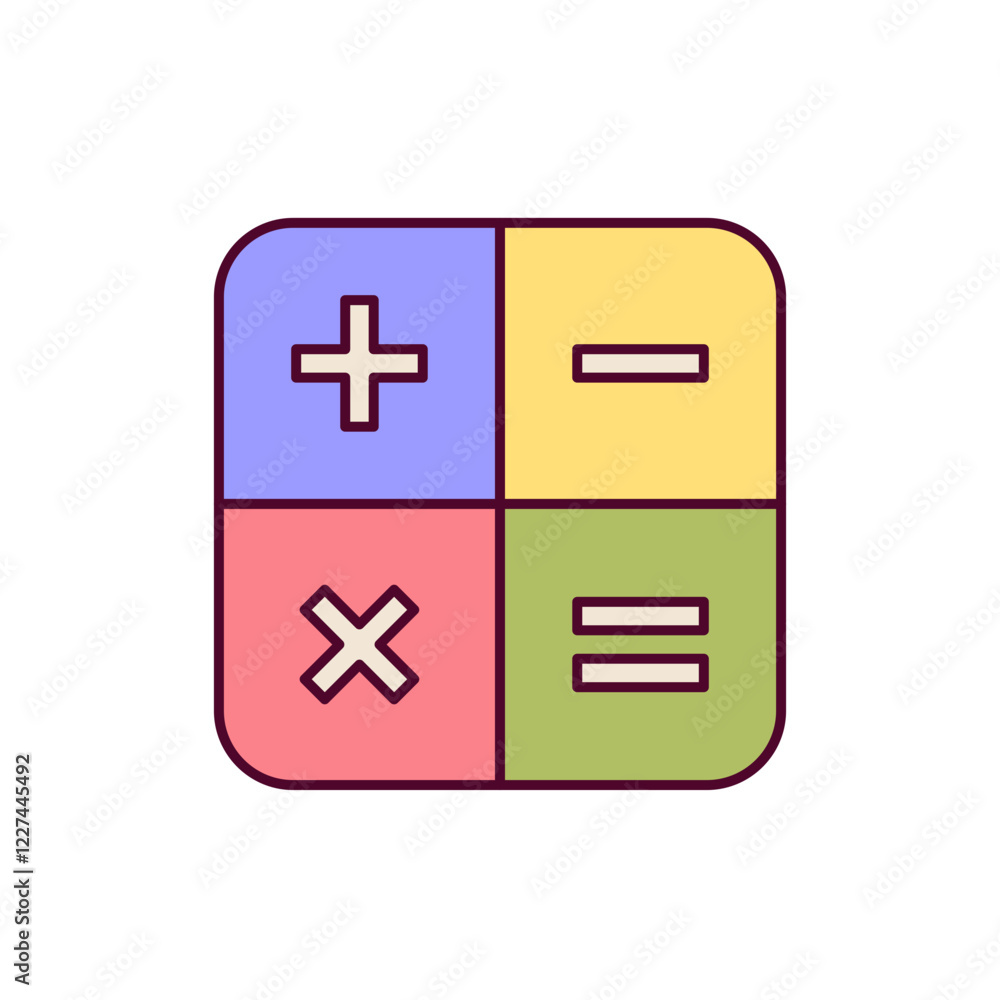 Obraz premium calculator icon illustration