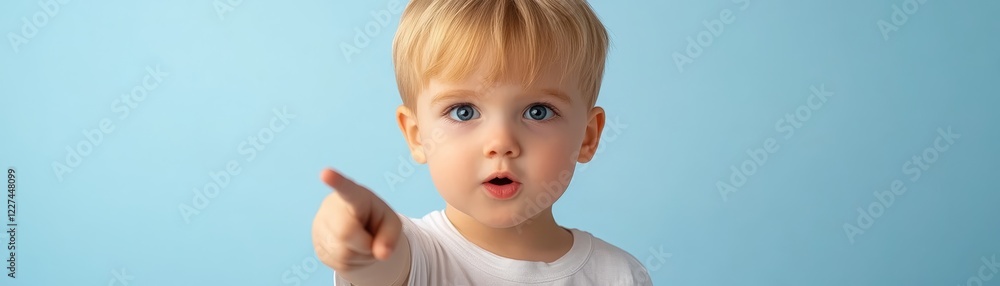 Surprised young boy portrait of genuine reaction and amazement captured in candid moment Surprised young boy portrait of genuine reaction and amazement captured in candid moment