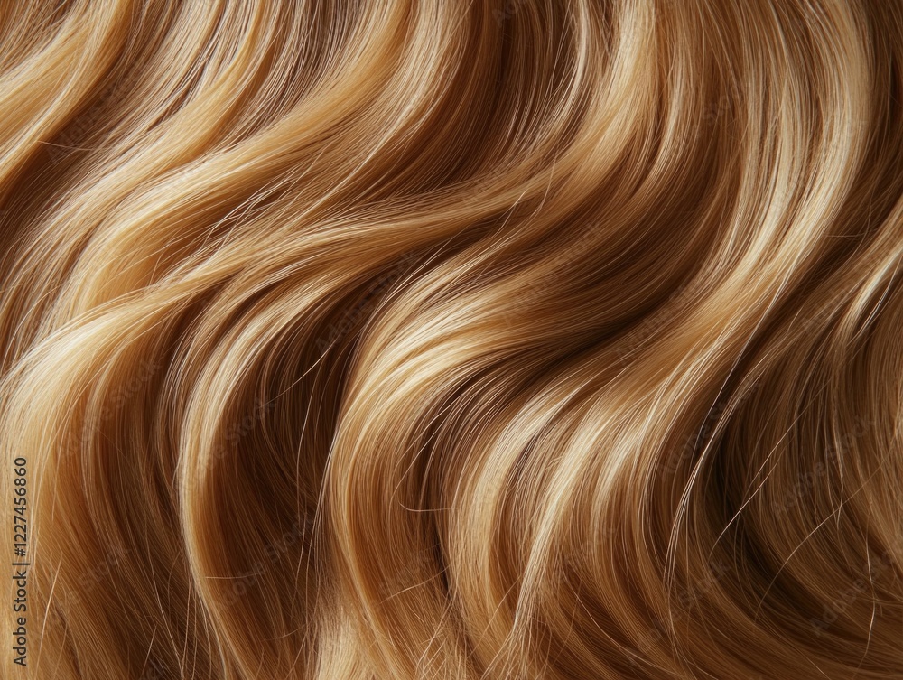Fototapeta premium Woman's Wavy Hair Close Up