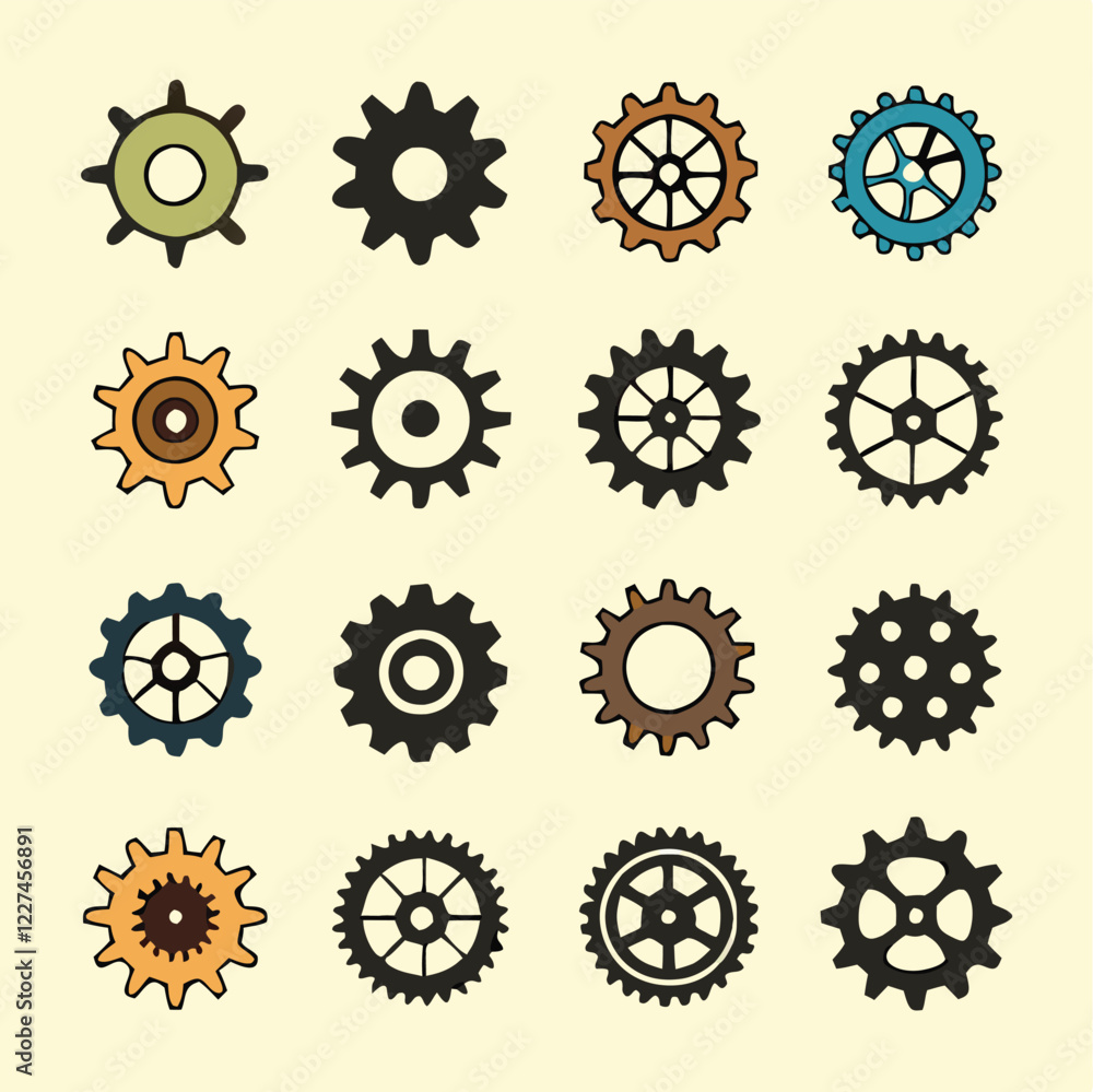 Multi-Style Flat Gear Icon Vector Pack | Versatile Machine & Industrial Symbols
Multi-Style Flat Gear Icon Vector Pack | Versatile Machine & Industrial Symbols