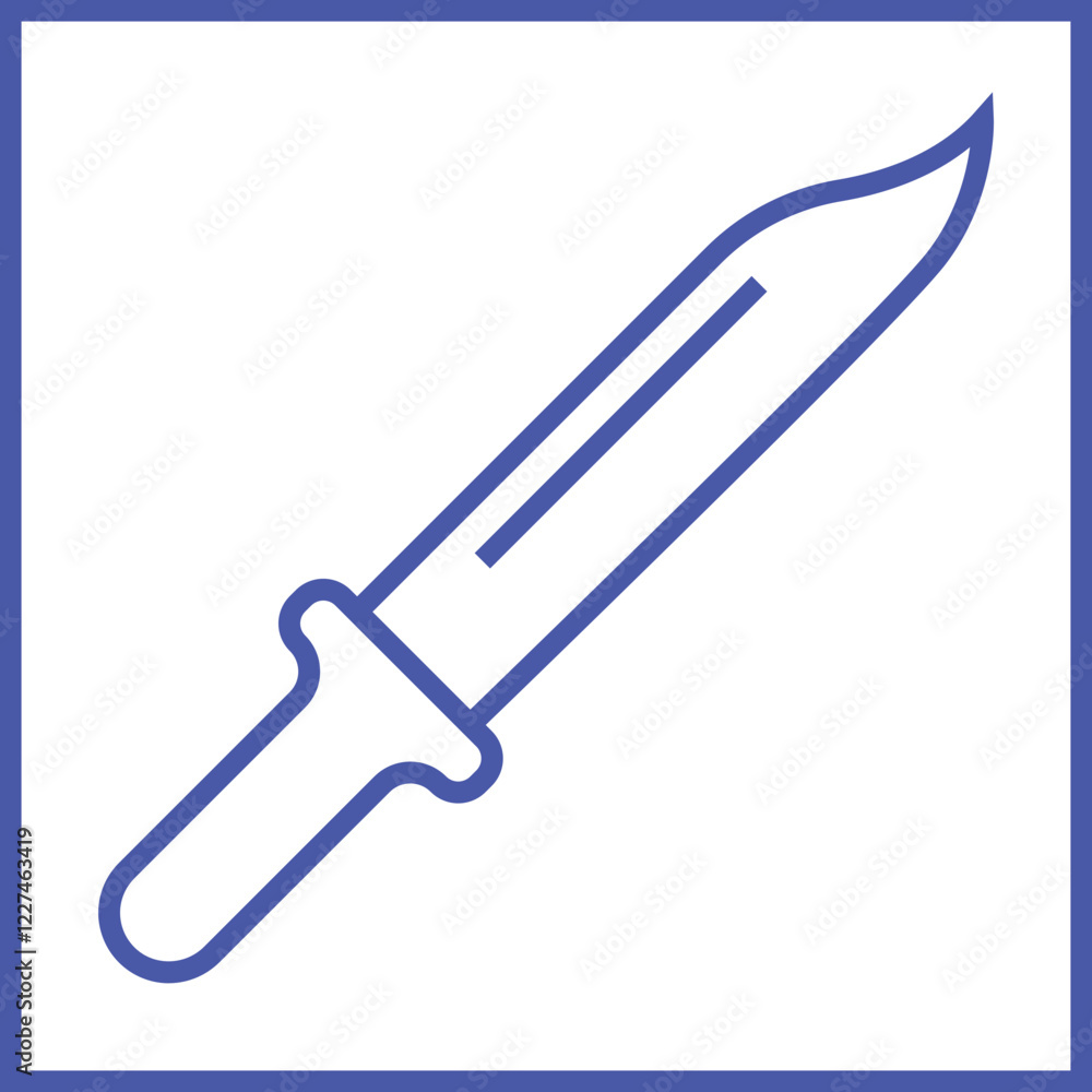 Combat Knife Icon Design Combat Knife Icon Design