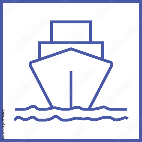 Naval Ship Icon Design