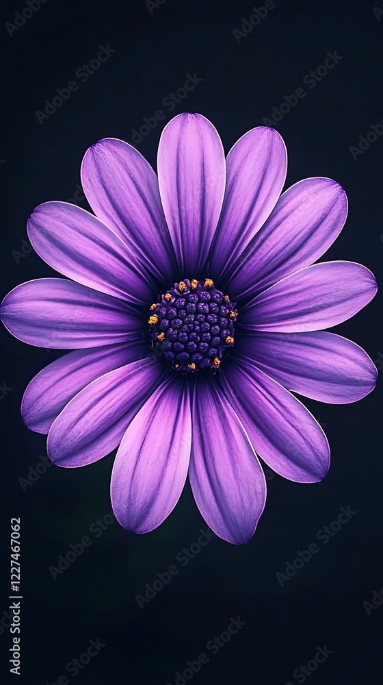 Obraz premium Delicate purple flower with intricate petal details