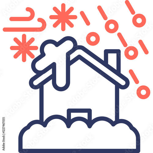 Blizzard line color icon