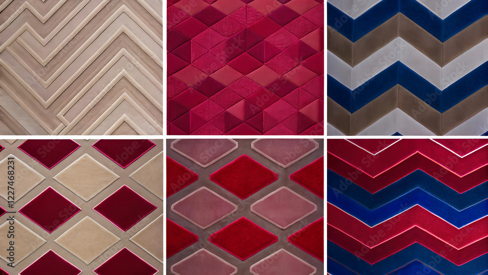 set of seamless geometric patterns set of seamless geometric patterns