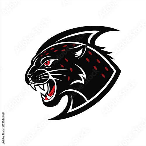Wallpaper Mural Jaguar mascot logo on white background Torontodigital.ca