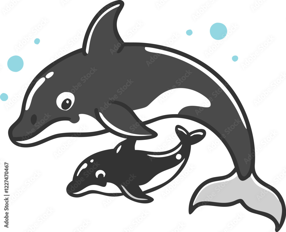 Fototapeta premium dolphin in the water